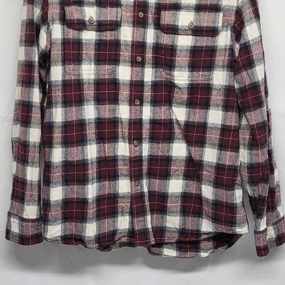 Old Navy Womens Flannel Shirt Double Brushed Large Button Up Long Sleeve Plaid - Picture 3 of 14